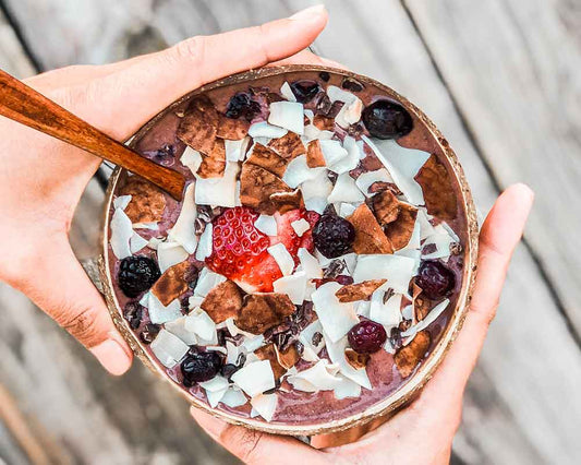 A Simple Way to Enjoy an Açaí Bowl (Served in a Coconut Shell)