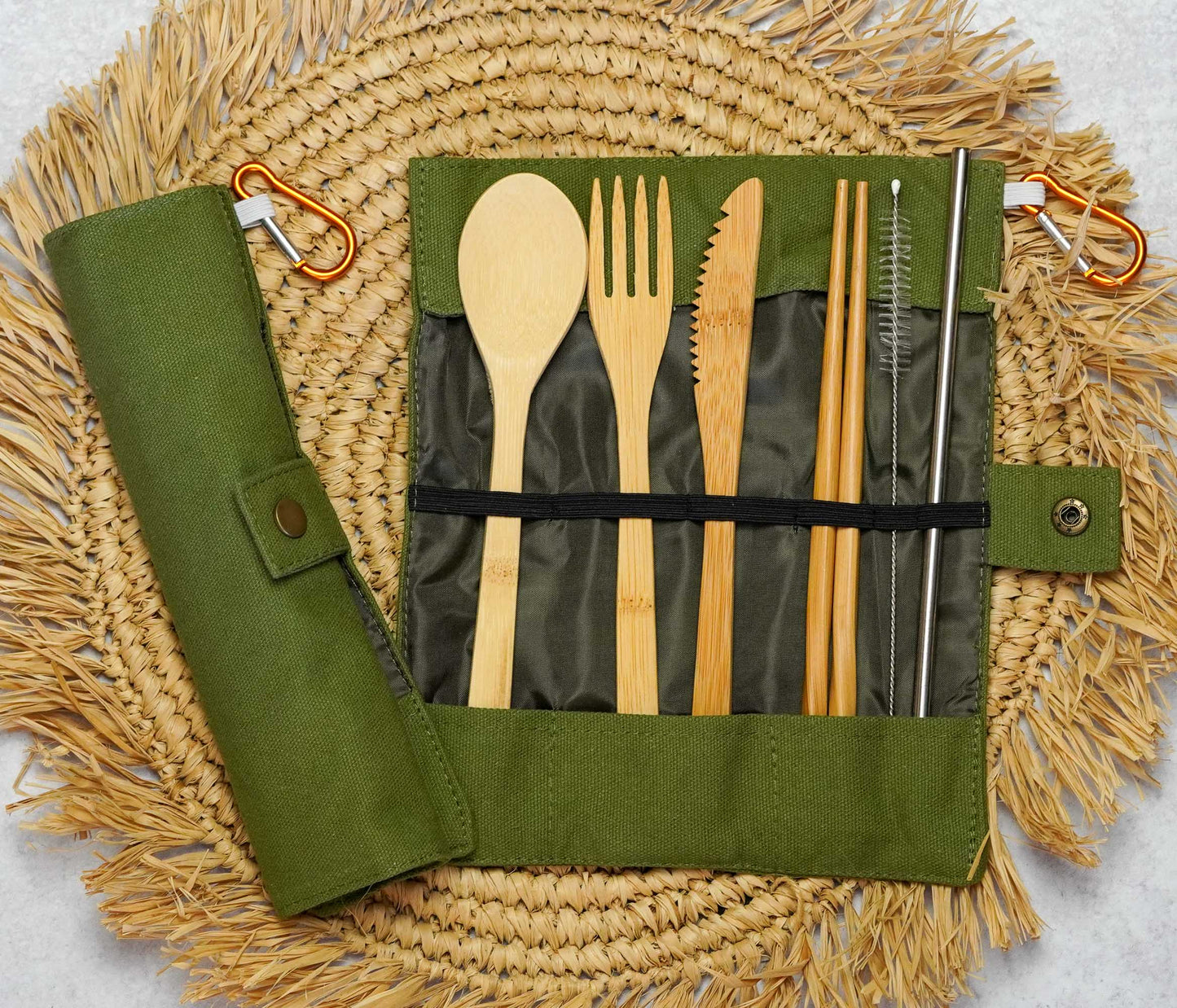 Bamboo Travel Cutlery Set