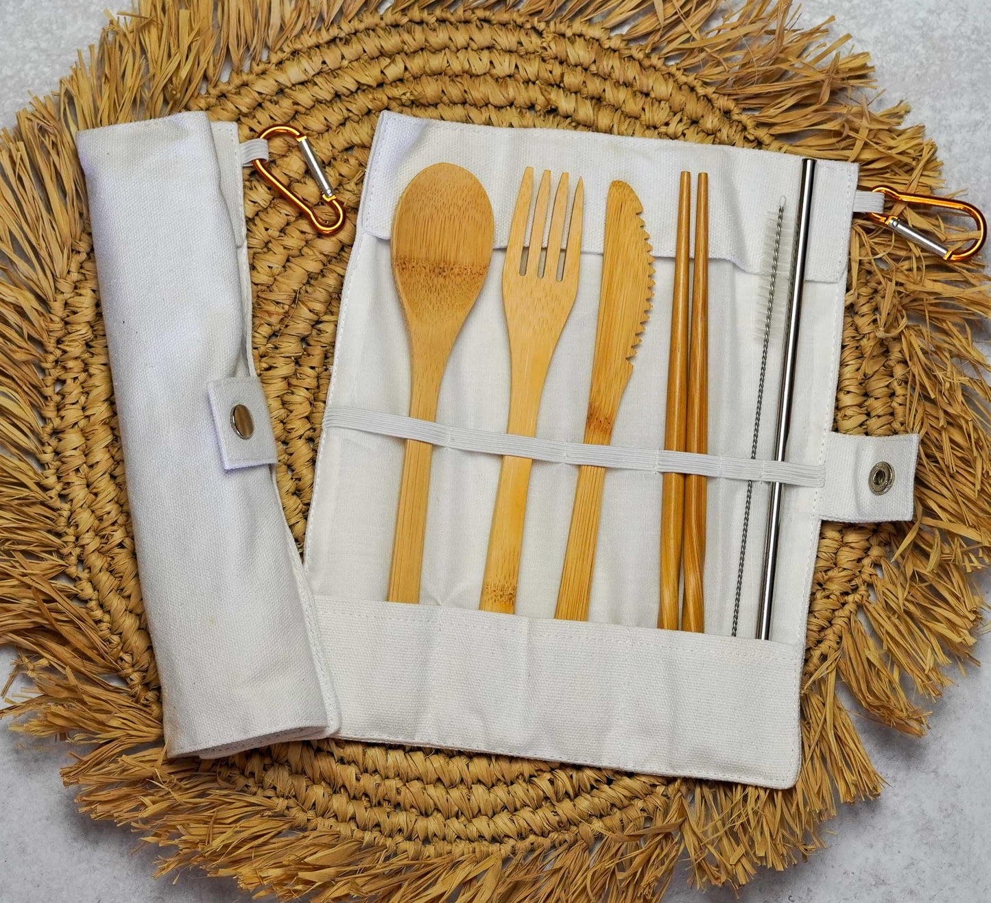 Bamboo Travel Cutlery Set