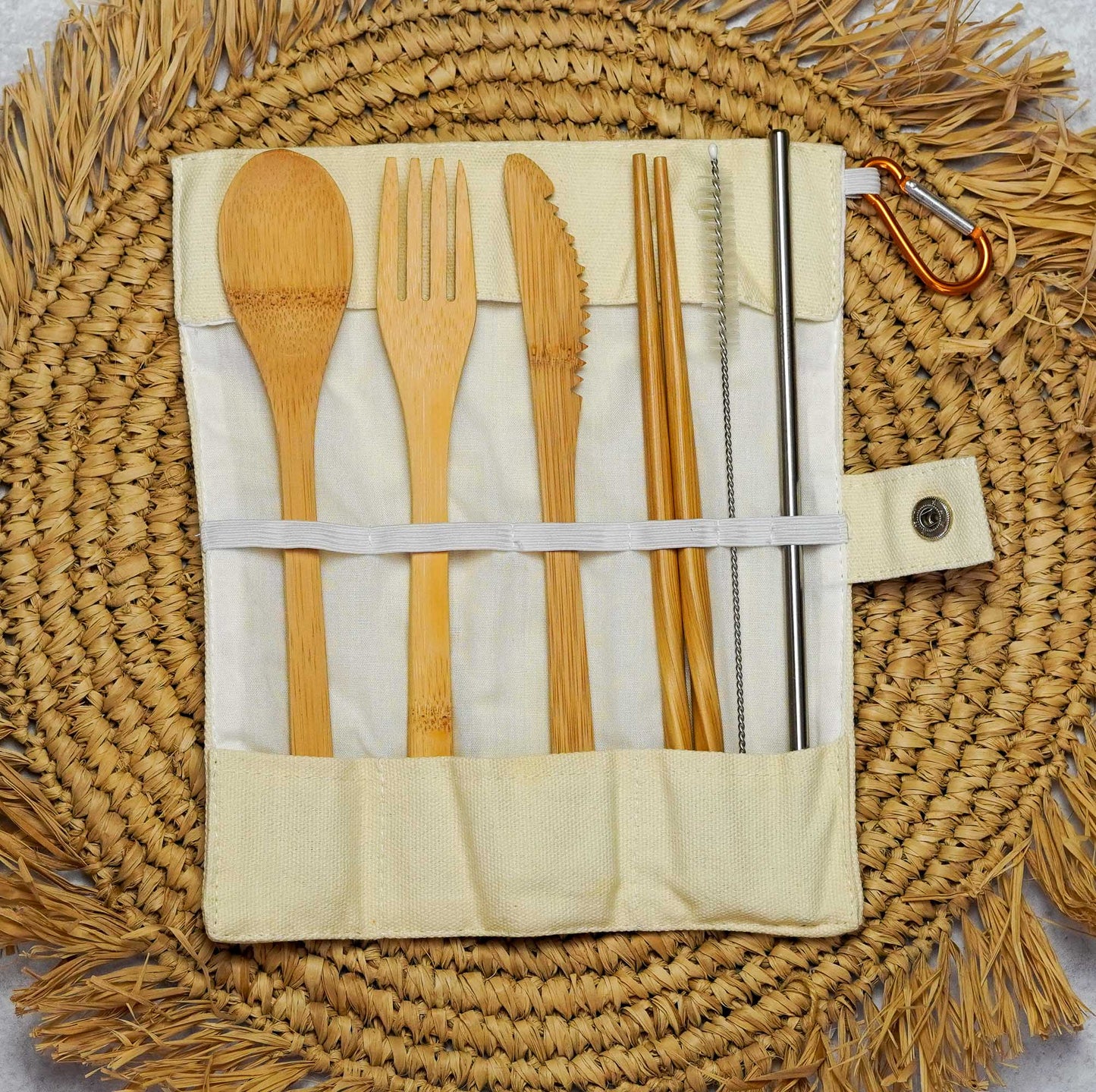 Bamboo Travel Cutlery Set