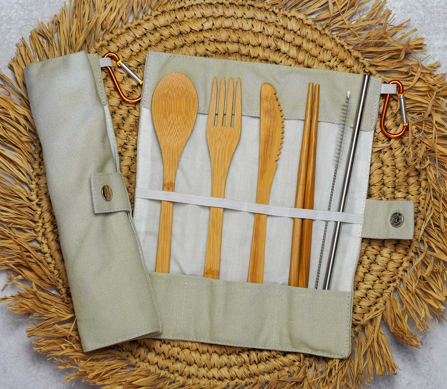 Bamboo Travel Cutlery Set