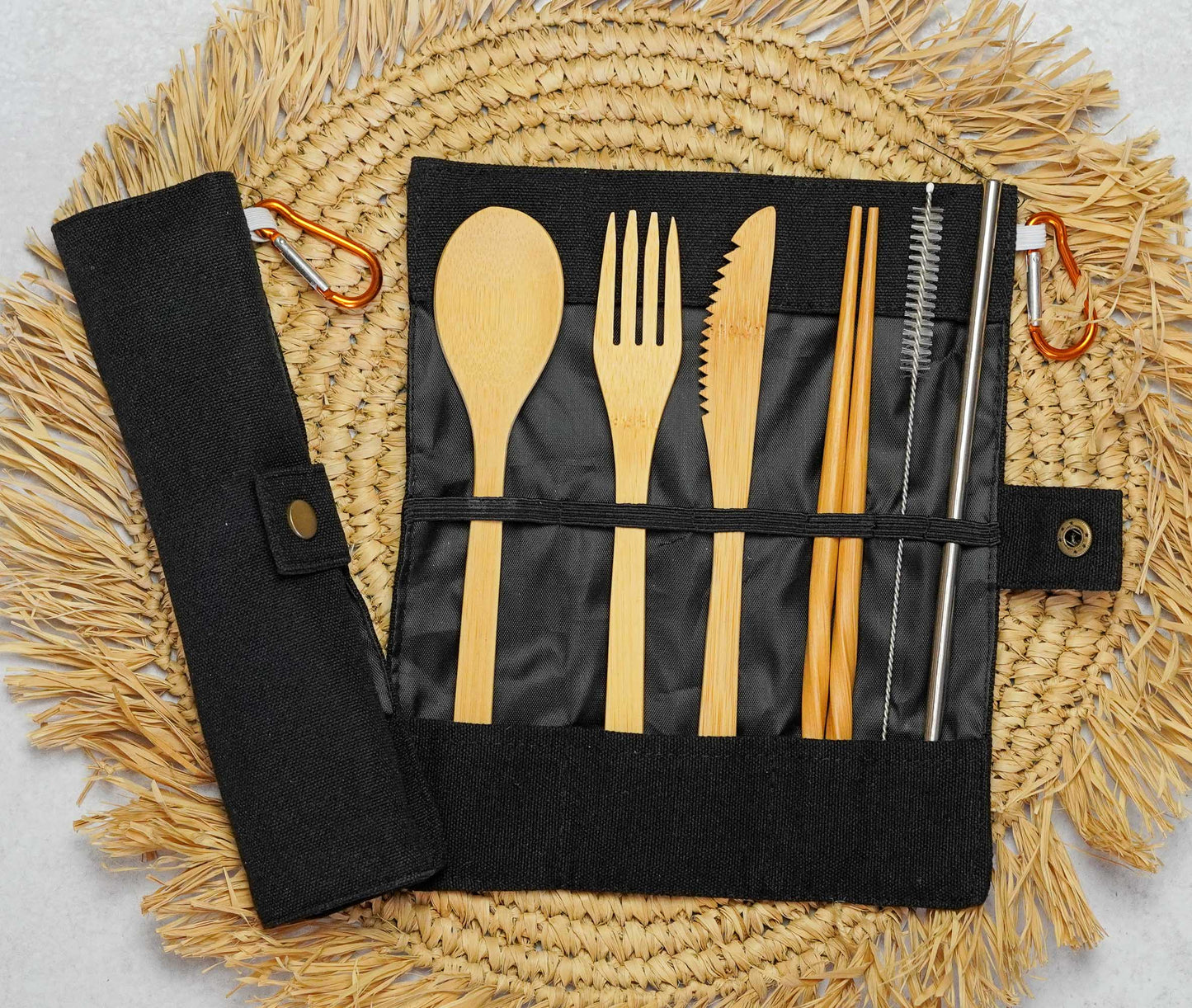 Bamboo Travel Cutlery Set