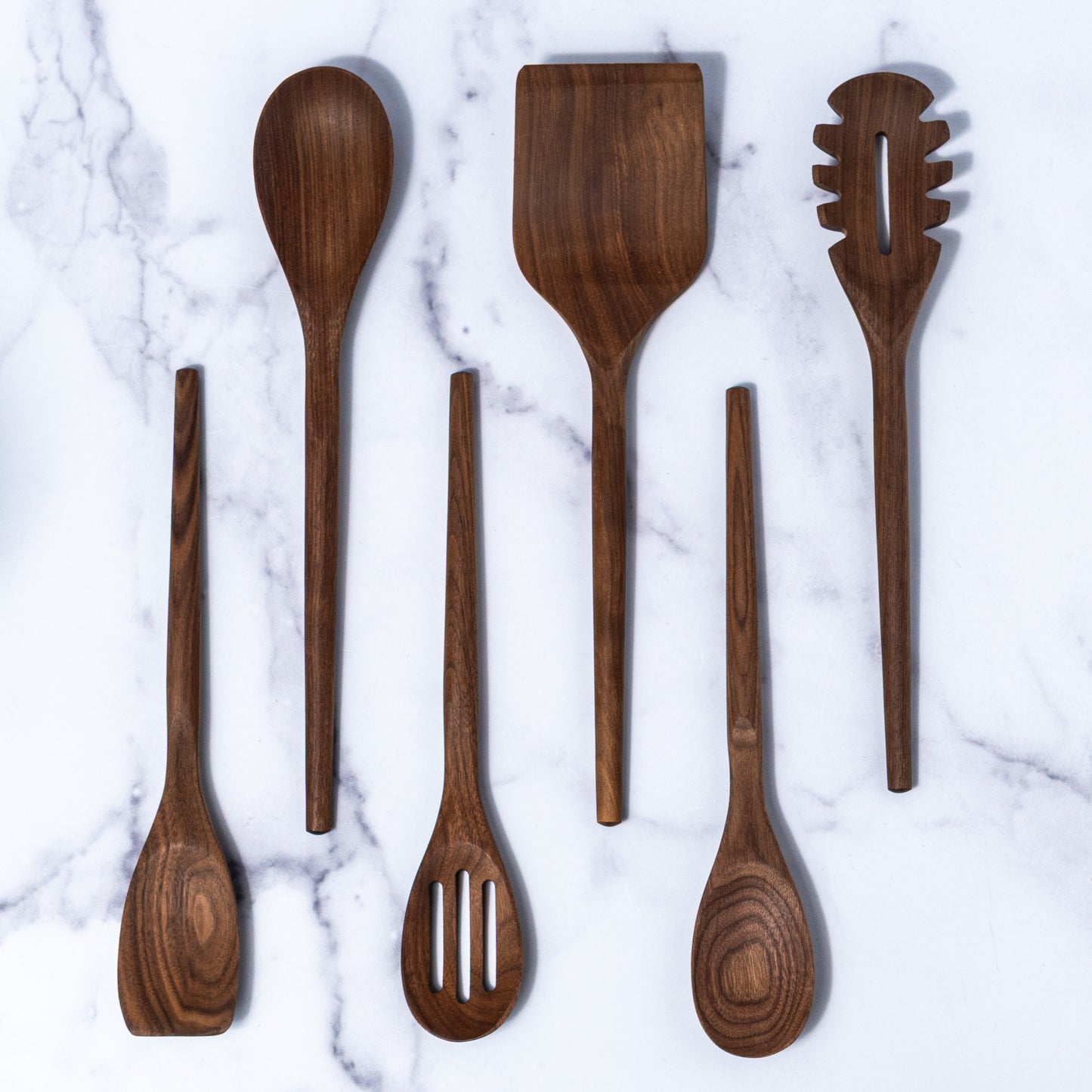 Walnut Wood Cooking Utensil Set