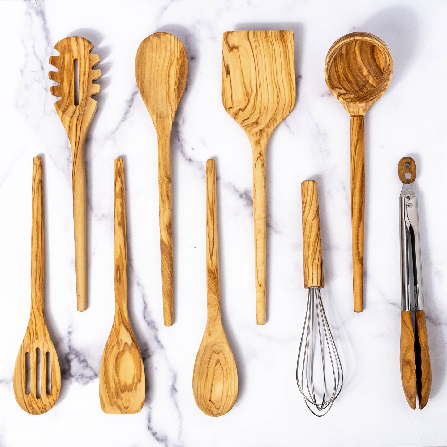 Olive Wood Cooking Utensil Set