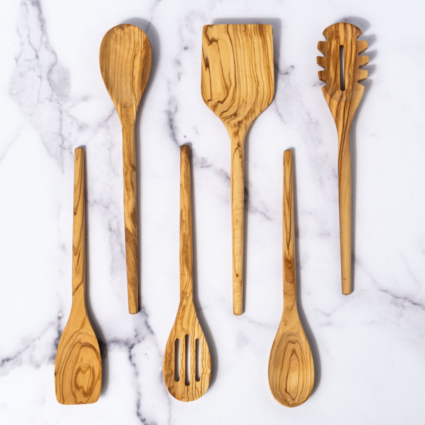 Olive Wood Cooking Utensil Set