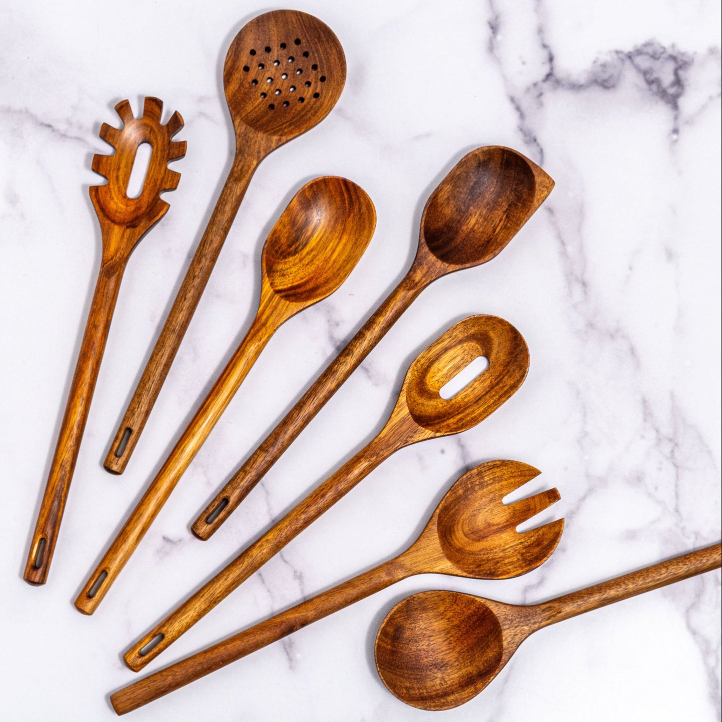 Acacia Wood Cooking Utensil Set